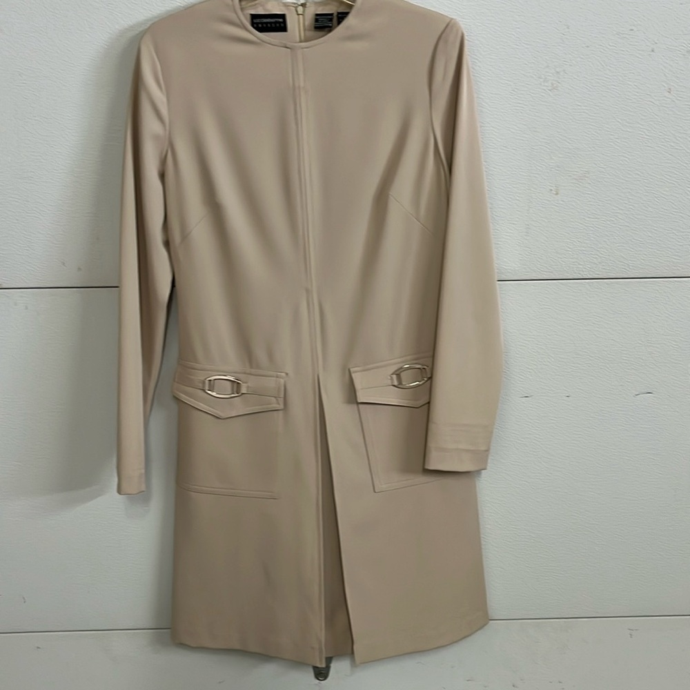 Liz Claiborne size 6 tan dress.